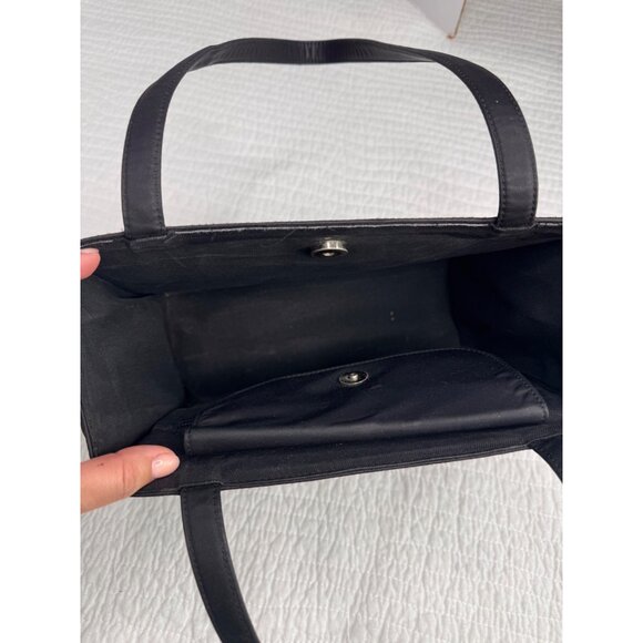 Kate Spade Y2K Black Nylon Double Strap Shoulder Tote Bag - Picture 7 of 12